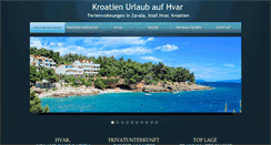Desktop Screenshot of hvar-kroatien.com